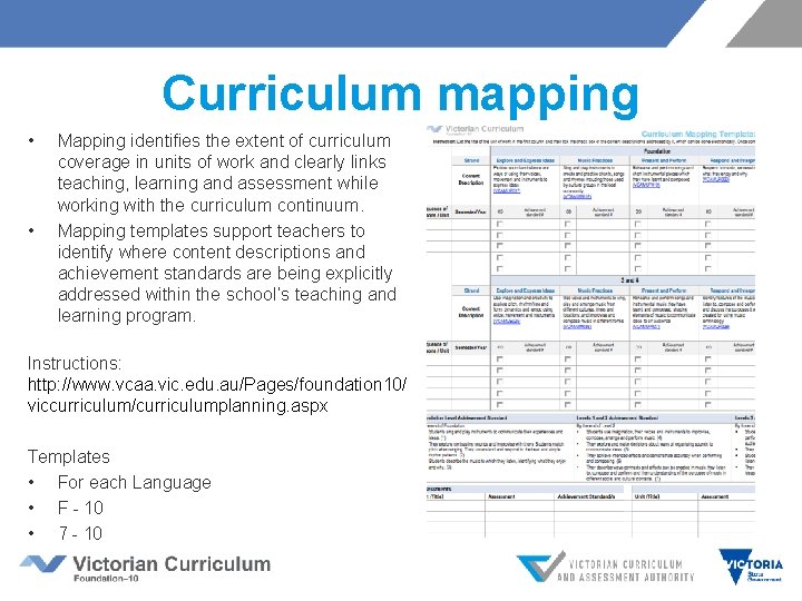 Curriculum mapping • • Mapping identifies the extent of curriculum coverage in units of