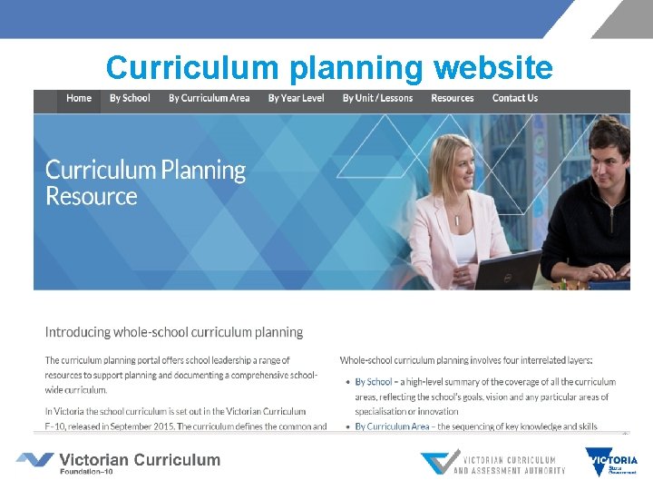 Curriculum planning website 