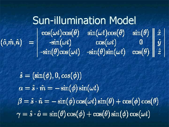 Sun-illumination Model 