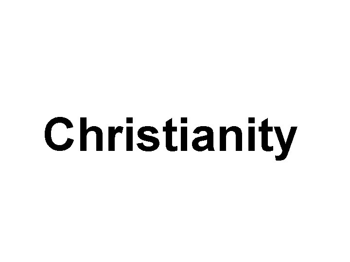 Christianity 