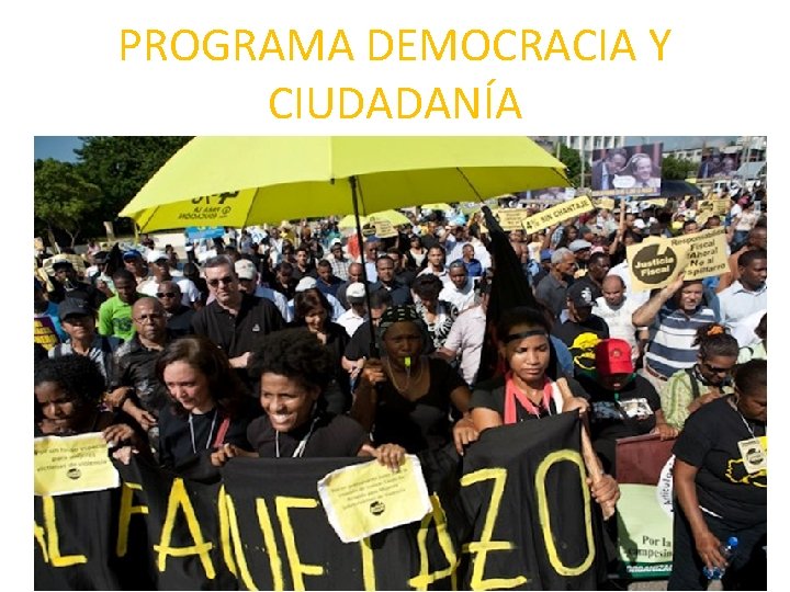 PROGRAMA DEMOCRACIA Y CIUDADANÍA 