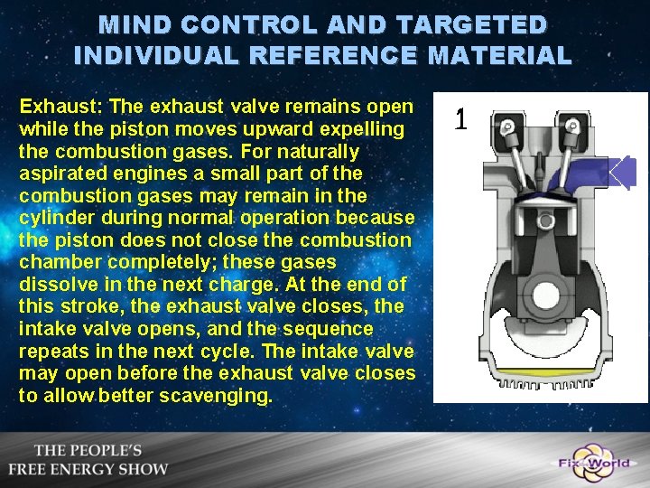 MIND CONTROL AND TARGETED INDIVIDUAL REFERENCE MATERIAL Exhaust: The exhaust valve remains open while MIND CONTROL AND TARGETED INDIVIDUAL REFERENCE MATERIAL Exhaust: The exhaust valve remains open while