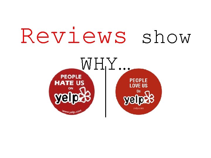 Reviews show WHY… 