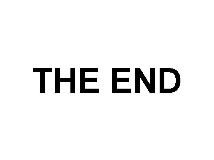 THE END 