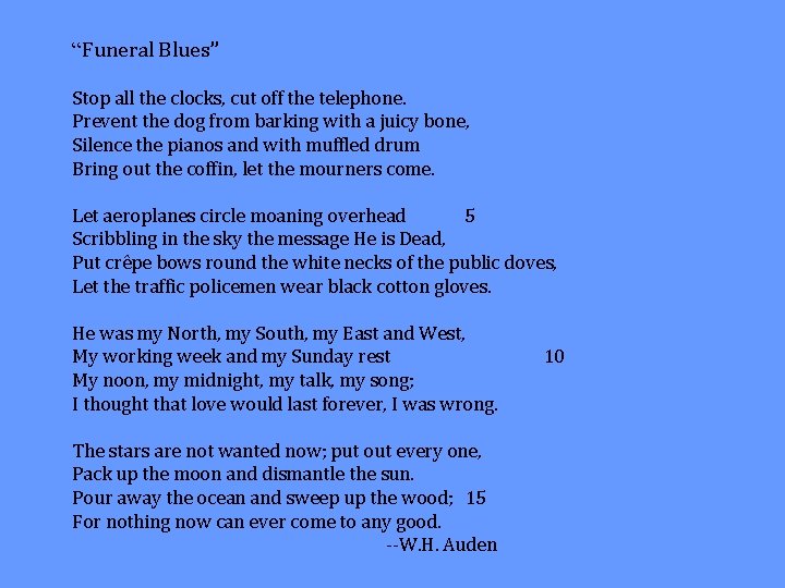 Introduction to Poetry Analysis Using the literary analysis