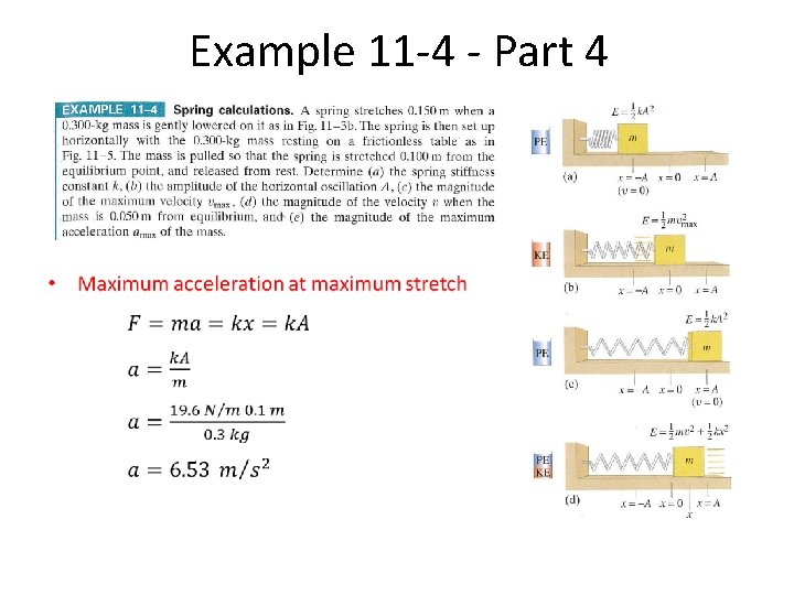 Spring Oscillator Examples Physics 104 Spring 2017 Intro and Harmonic Oscillator