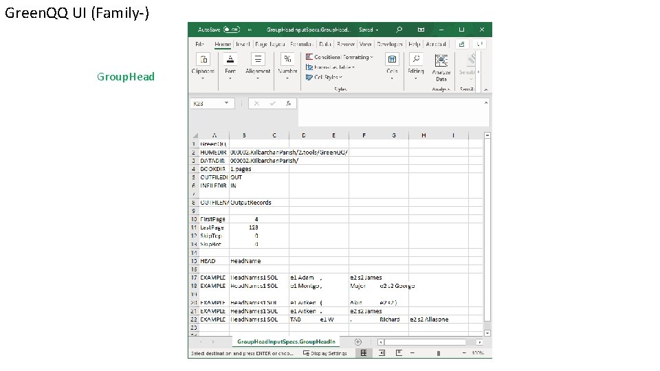 Green. QQ UI (Family-) Group. Head 
