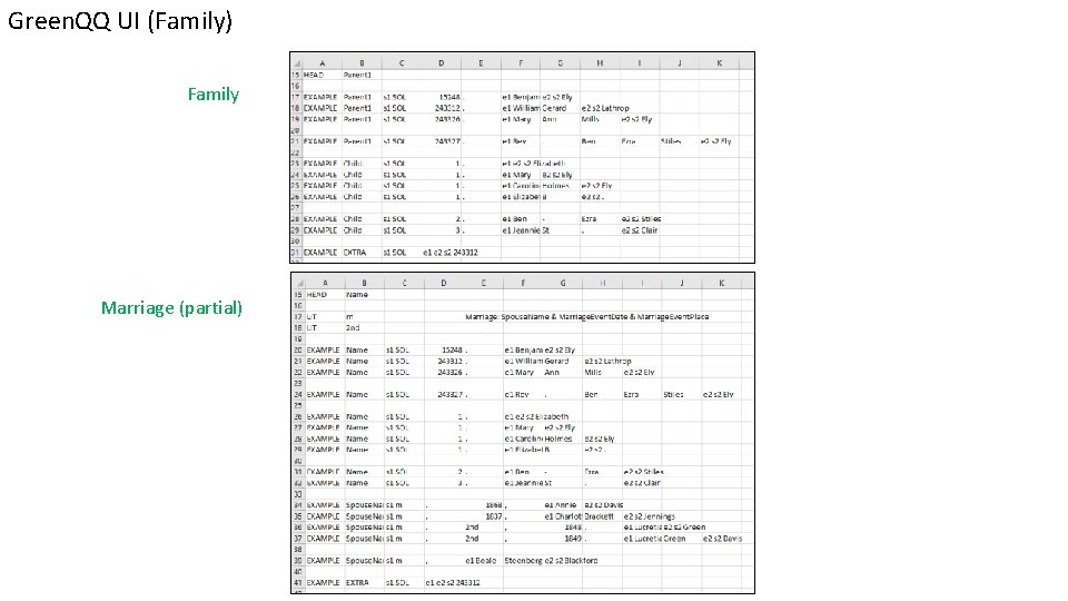 Green. QQ UI (Family) Family Marriage (partial) 