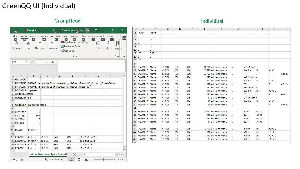 Green. QQ UI (Individual) Group. Head Individual 