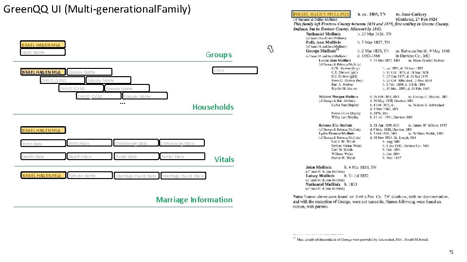 Green. QQ UI (Multi-generational. Family) ISRAEL HAGEN MUL Groups Head Name ISRAEL HAGEN MUL