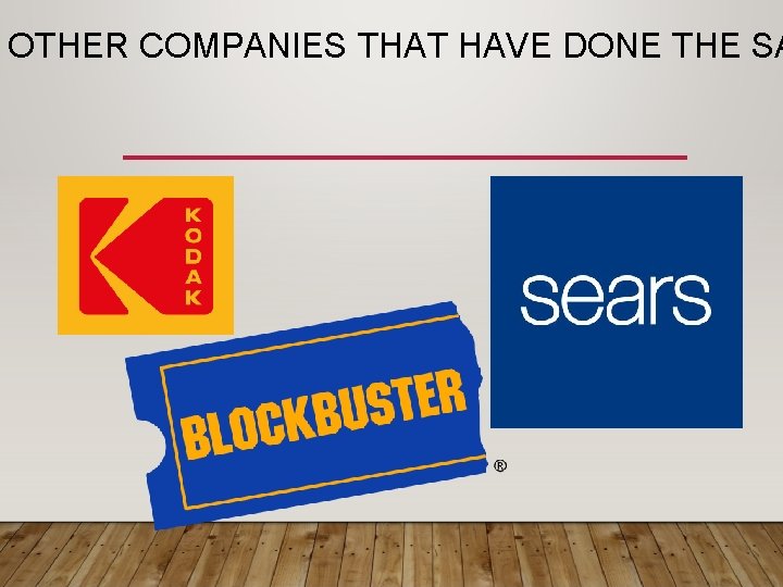 OTHER COMPANIES THAT HAVE DONE THE SA 