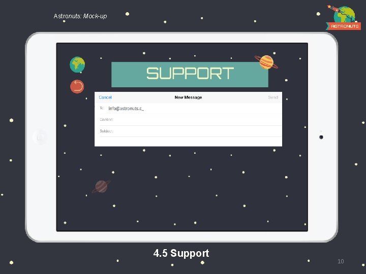 Astronuts: Mock-up 4. 5 Support 10 