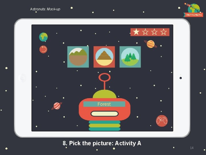 Astronuts: Mock-up 8. Pick the picture: Activity A 14 