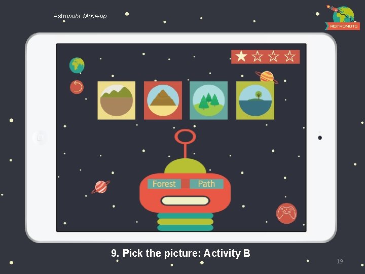 Astronuts: Mock-up 9. Pick the picture: Activity B 19 