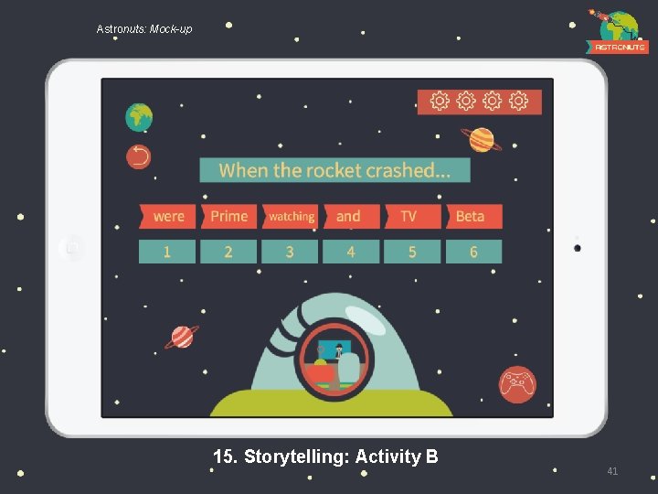 Astronuts: Mock-up 15. Storytelling: Activity B 41 