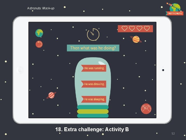 Astronuts: Mock-up 18. Extra challenge: Activity B 52 
