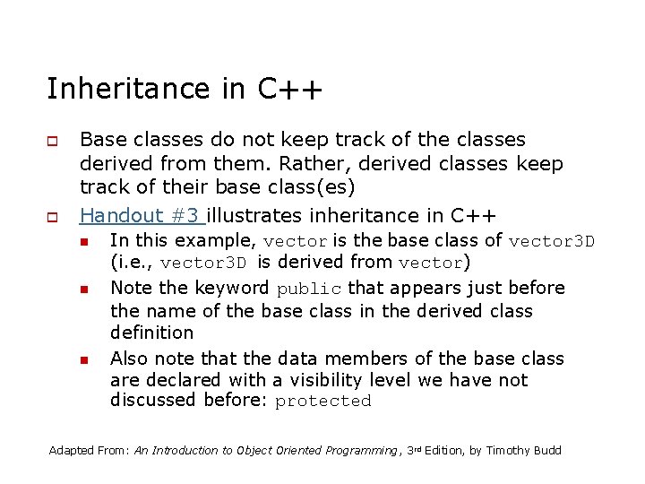 CSCI383 ObjectOriented Programming Design Lecture 14 Inheritance in