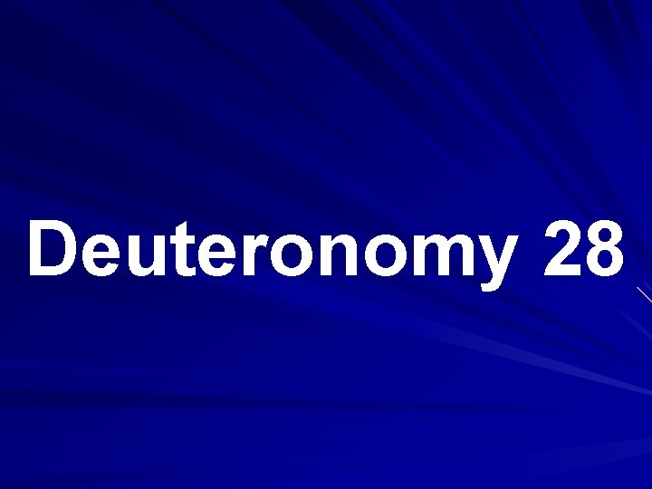 Deuteronomy 28 