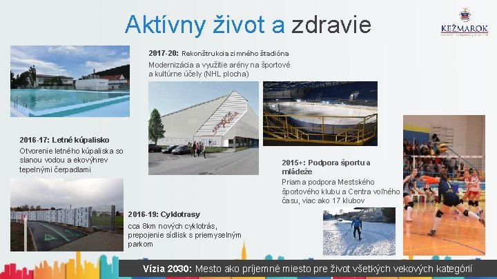 Aktívny život a zdravie 2017 -20: Rekonštrukcia zimného štadióna Modernizácia a využitie arény na