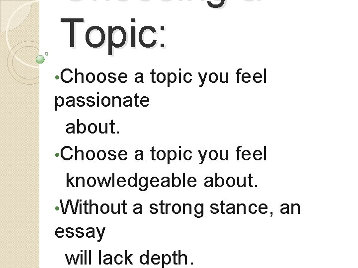 Topic You Persuasive Essay Writing Your Guide to Writing a