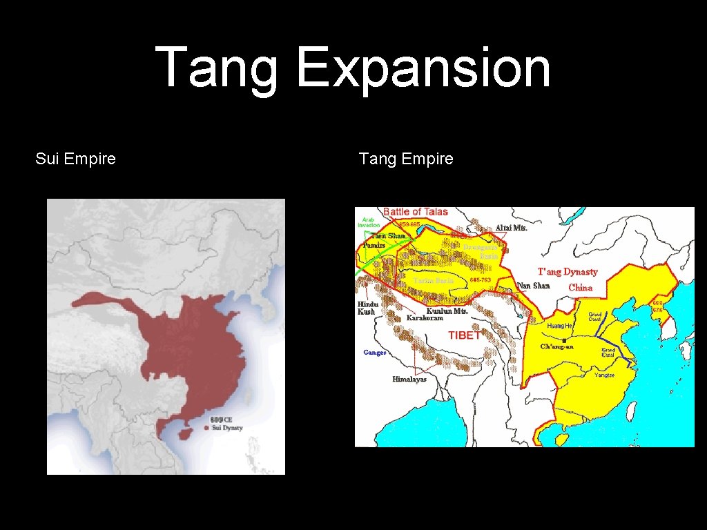 Tang Expansion Sui Empire Tang Empire 