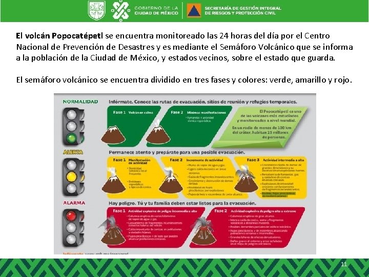 El volcán Popocatépetl se encuentra monitoreado las 24 horas del día por el Centro El volcán Popocatépetl se encuentra monitoreado las 24 horas del día por el Centro