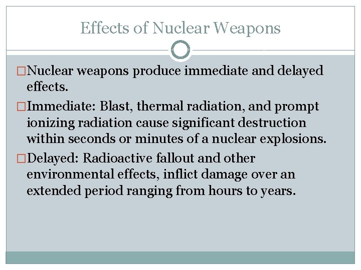 Terrorism and Nuclear Weapons MATTHEW LENCIONI MADDIE WELSH