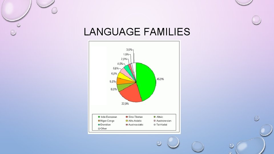 LANGUAGE FAMILIES 