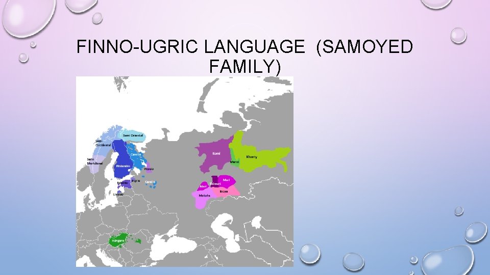 FINNO-UGRIC LANGUAGE (SAMOYED FAMILY) 