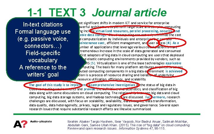 1 -1 TEXT 3 Journal article Cloud computing is one of the most significant