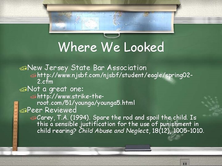 Where We Looked /New Jersey State Bar Association /http: //www. njsbf. com/njsbf/student/eagle/spring 02 -