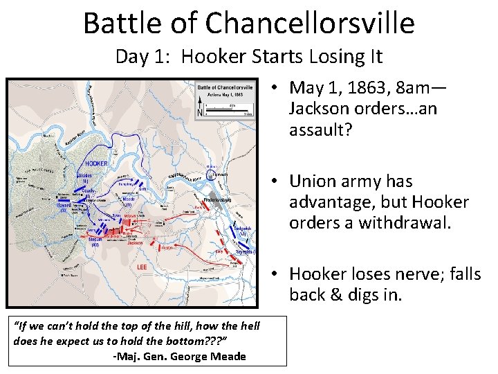 Battle of Chancellorsville Day 1: Hooker Starts Losing It • May 1, 1863, 8