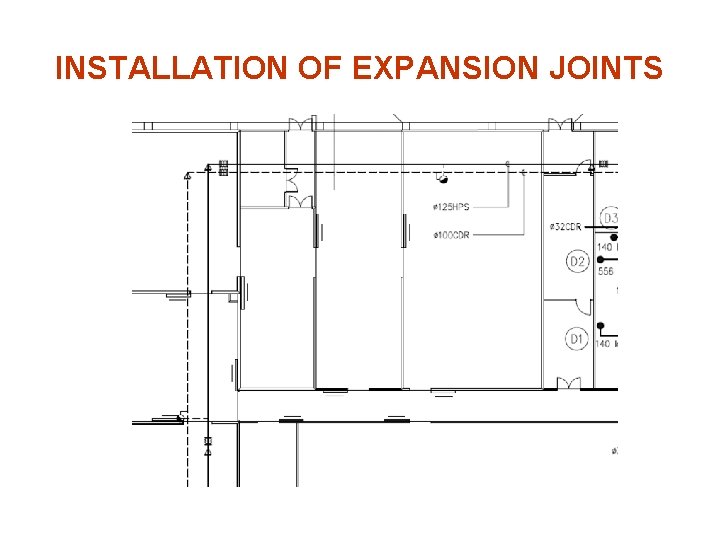 INSTALLATION OF EXPANSION JOINTS 