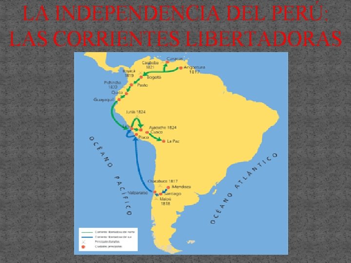 LA INDEPENDENCIA DEL PERÚ: LAS CORRIENTES LIBERTADORAS 