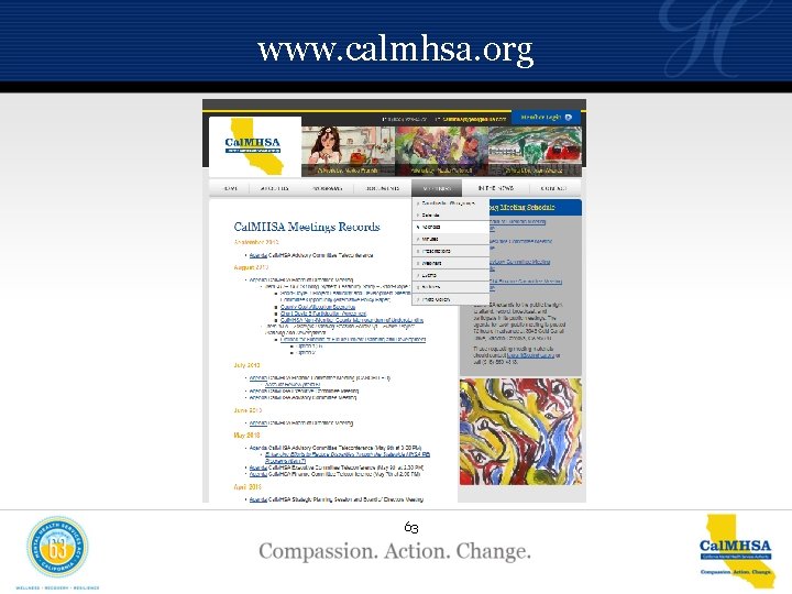 www. calmhsa. org 63 