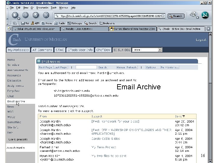 Email Archive 16 