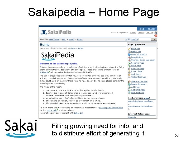 Sakaipedia – Home Page Filling growing need for info, and to distribute effort of