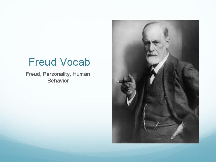Freud Vocab Freud, Personality, Human Behavior 