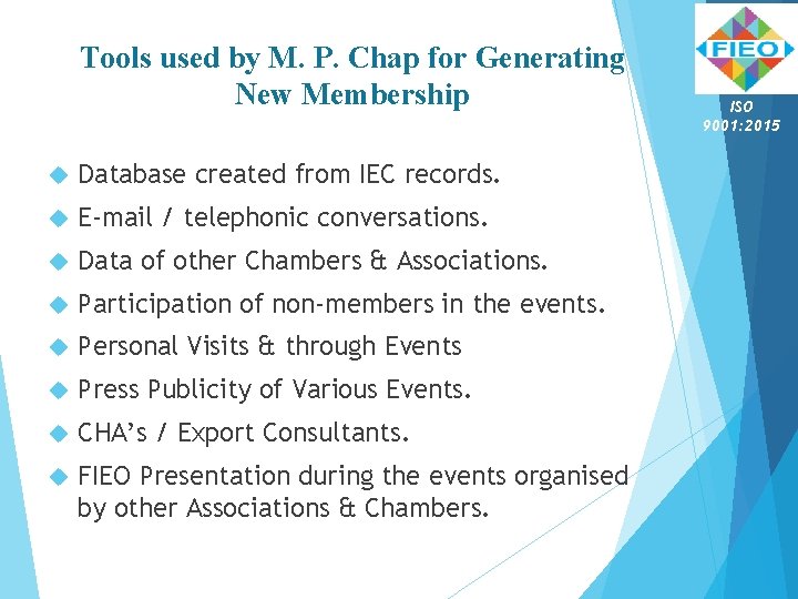 Tools used by M. P. Chap for Generating New Membership Database created from IEC Tools used by M. P. Chap for Generating New Membership Database created from IEC