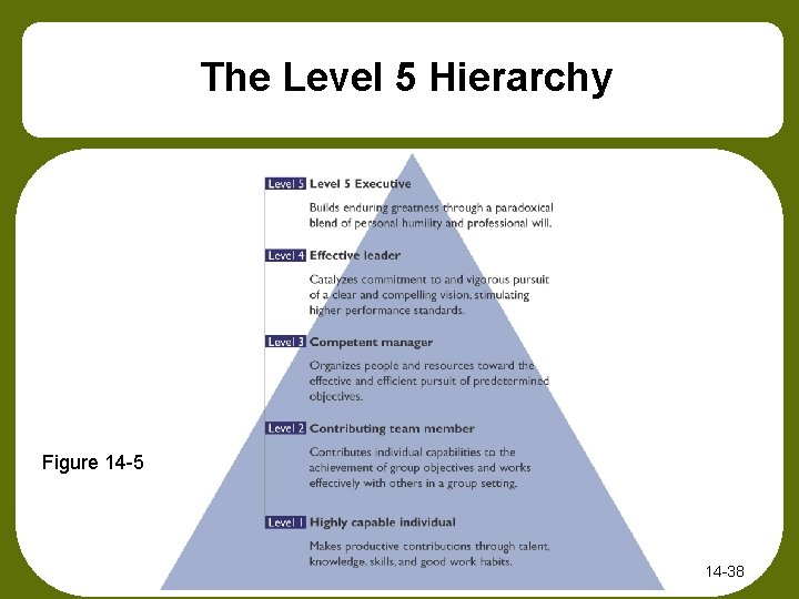 The Level 5 Hierarchy Figure 14 -5 14 -38 