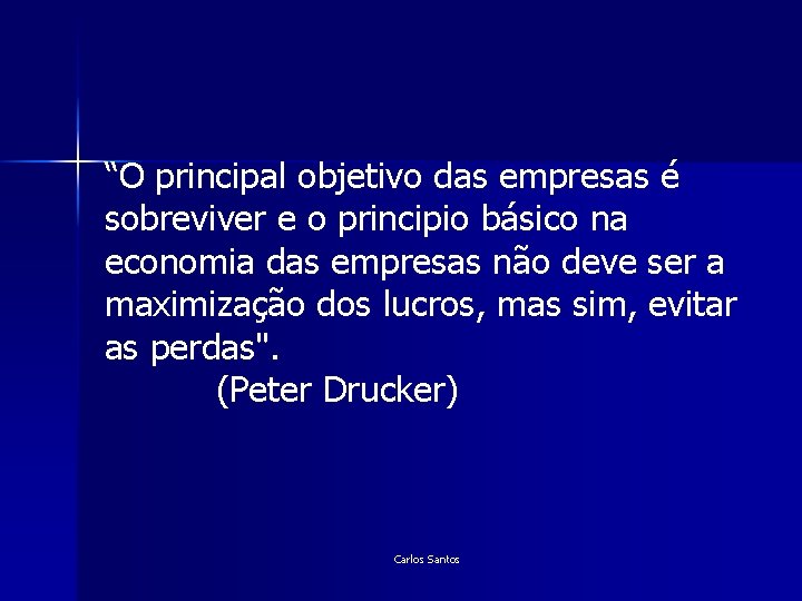 “O principal objetivo das empresas é sobreviver e o principio básico na economia das