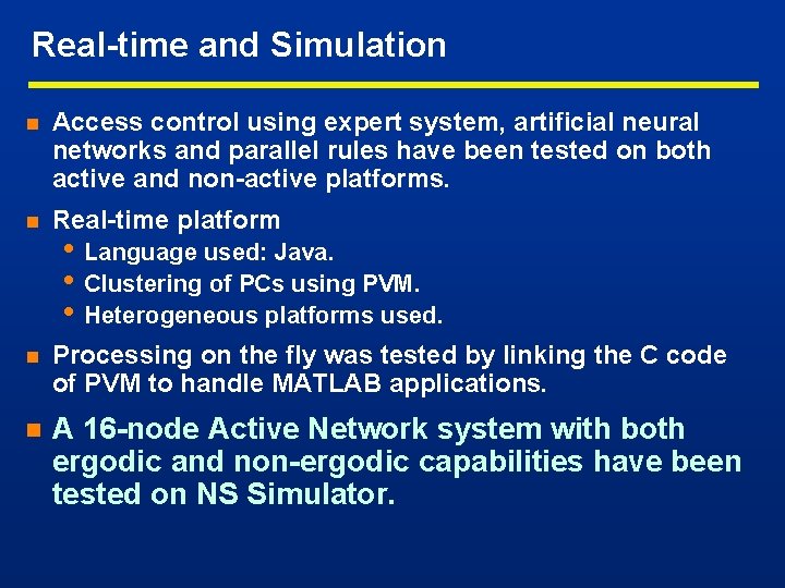 Real-time and Simulation n Access control using expert system, artificial neural networks and parallel