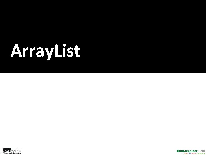 Array. List 