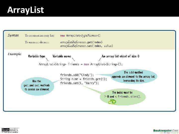 Array. List 