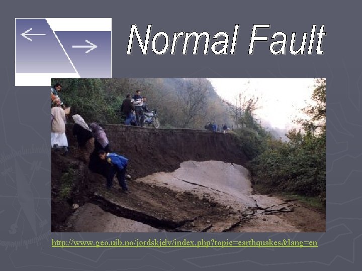 http: //www. geo. uib. no/jordskjelv/index. php? topic=earthquakes&lang=en 