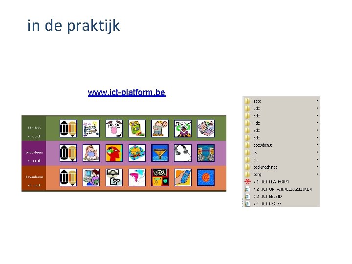 in de praktijk www. ict-platform. be 