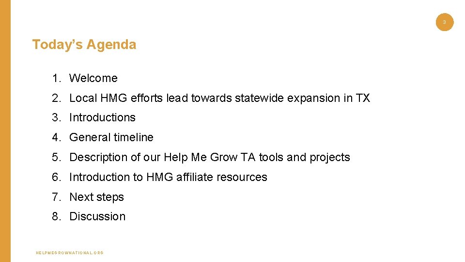 3 Today’s Agenda 1. Welcome 2. Local HMG efforts lead towards statewide expansion in 3 Today’s Agenda 1. Welcome 2. Local HMG efforts lead towards statewide expansion in