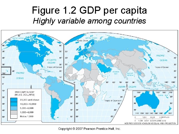 Figure 1. 2 GDP per capita Highly variable among countries 