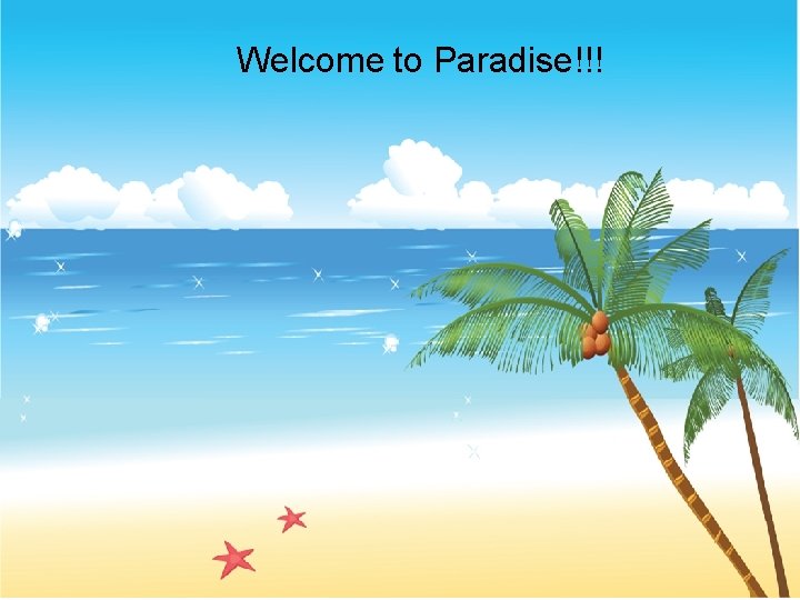 Welcome to Paradise!!! 