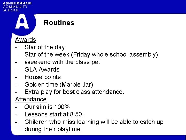 Routines Awards - Star of the day - Star of the week (Friday whole